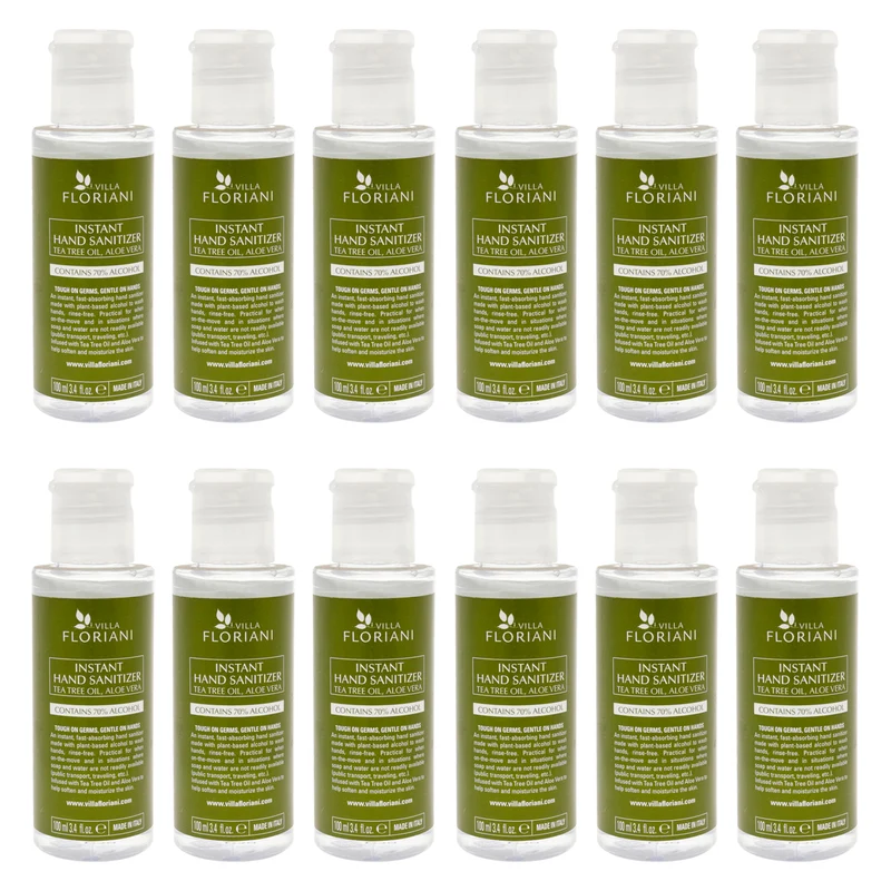 Villa Floriani Villa Floriani Hand Sanitizer by Villa Floriani for Unisex - 3.4 oz Hand Sanitizer - Pack of 12 3.4 oz