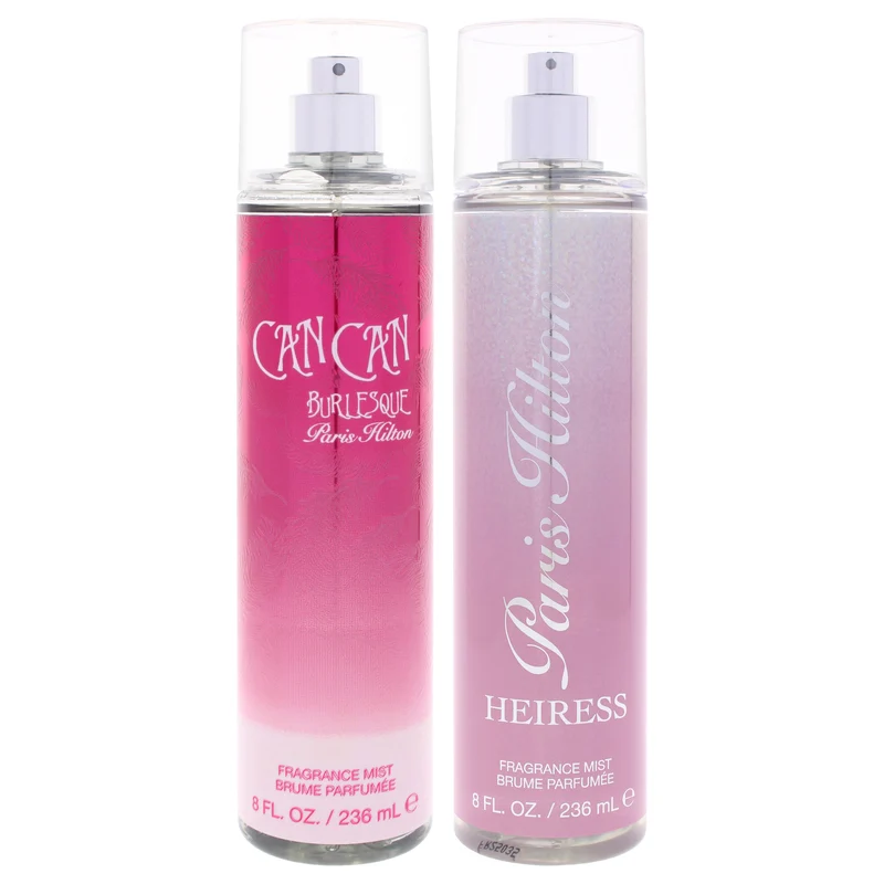 Paris Hilton Paris Hilton Kit by Paris Hilton for Women - 2 Pc Kit 8oz Body Mist - Heiress, 8oz Body Mist - Can Can Burlesque 2 Pc Kit