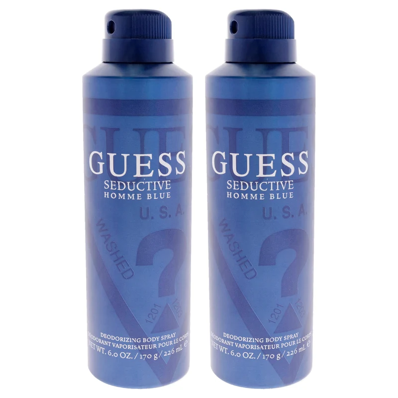 Guess Guess Seductive Homme Blue by Guess for Men - 6 oz Body Spray - Pack of 2 6 oz