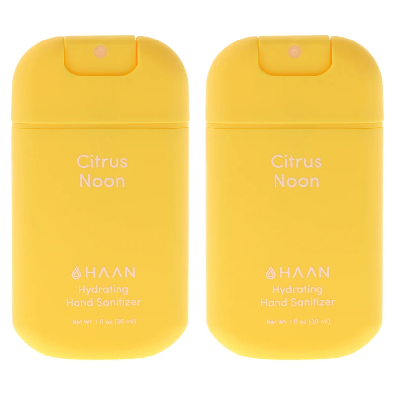 Haan Hydrating Hand Sanitizer - Citrus Noon by Haan for Unisex - 1.01 oz Hand Sanitizer - Pack of 2 1.01 oz