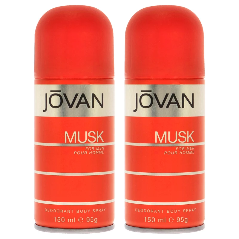 Jovan Jovan Musk by Jovan for Men - 5 oz Deodorant Spray - Pack of 2 5 oz