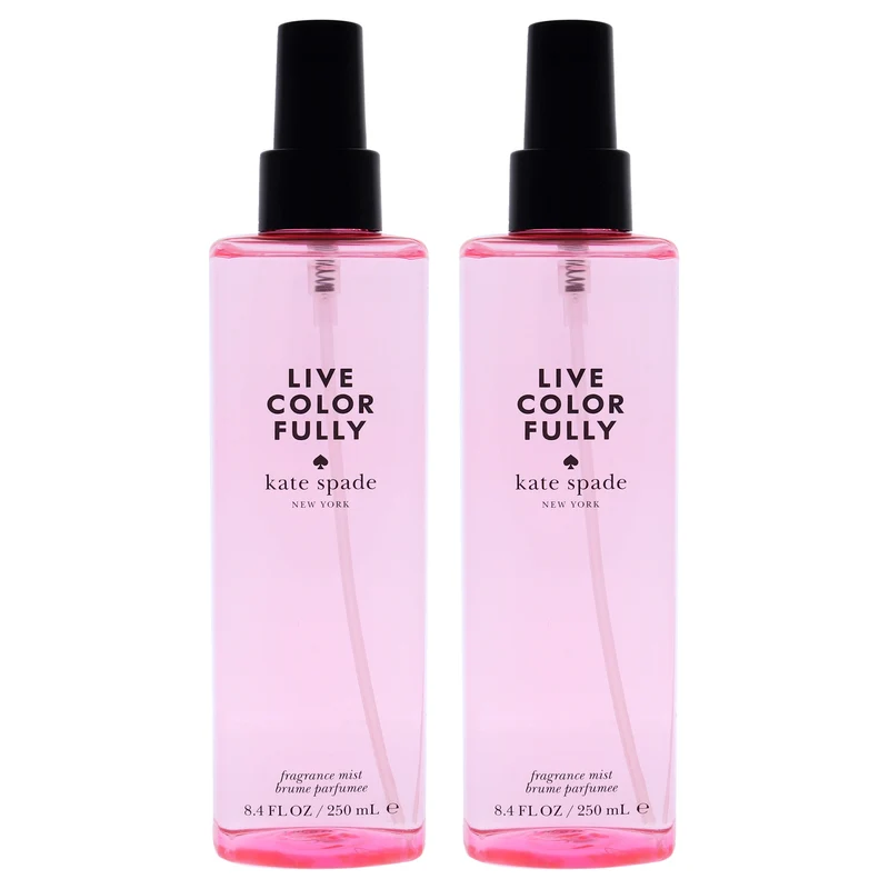 Kate Spade Live Colorfully Body Spray by Kate Spade for Women - 8.4 oz Fragrance Mist - Pack of 2 8.4 oz