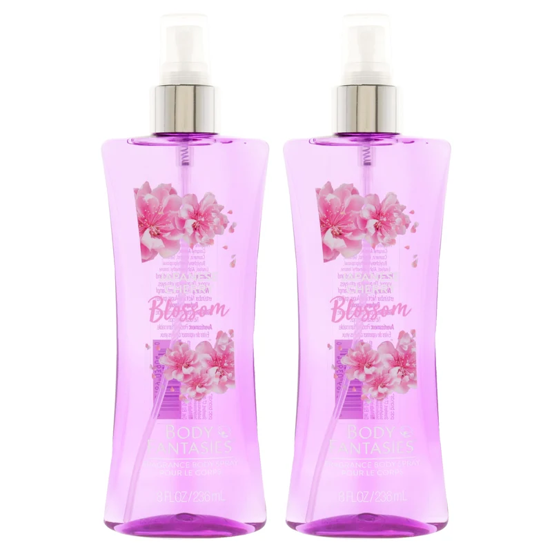 Body Fantasies Signature Japanese Cherry Blossom Fragrance Body Spray by Body Fantasies for Women - 8 oz Body Spray - Pack of 2 8 oz