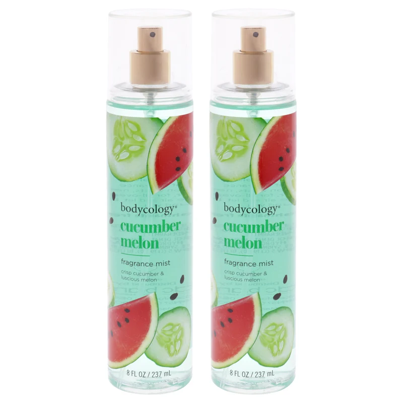 Bodycology Cucumber Melon by Bodycology for Women - 8 oz Fragrance Mist - Pack of 2 8 oz