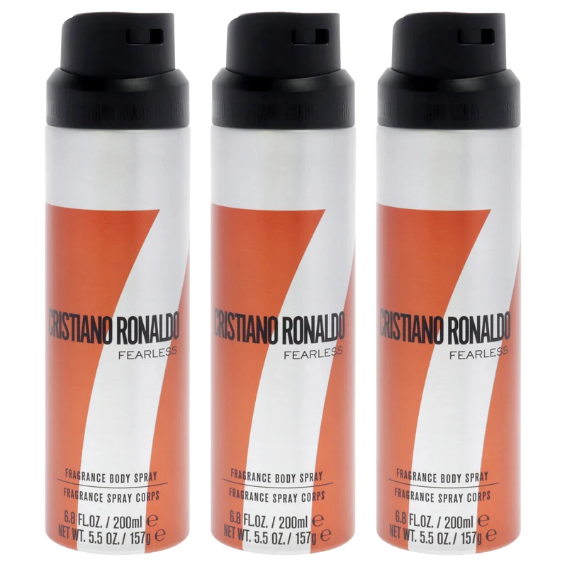 Cristiano Ronaldo Fearless by Cristiano Ronaldo for Men - 6.8 oz Body Spray - Pack of 3 6.8 oz
