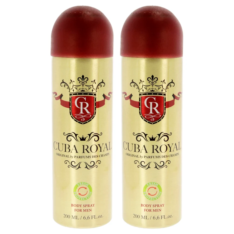 Cuba Cuba Royal by Cuba for Men - 6.6 oz Body Spray - Pack of 2 6.6 oz