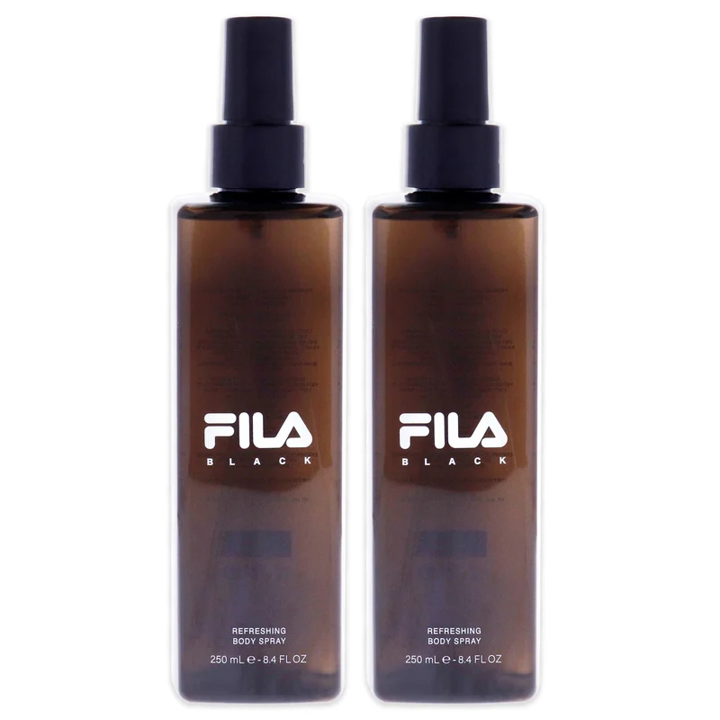 Fila Fila Black by Fila for Men - 8.4 oz Body Spray - Pack of 2 8.4 oz