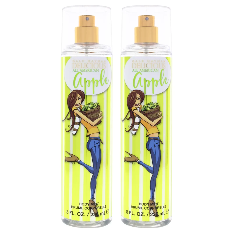 Gale Hayman Delicious All American Apple by Gale Hayman for Women - 8 oz Body Mist -Pack of 2 8 oz