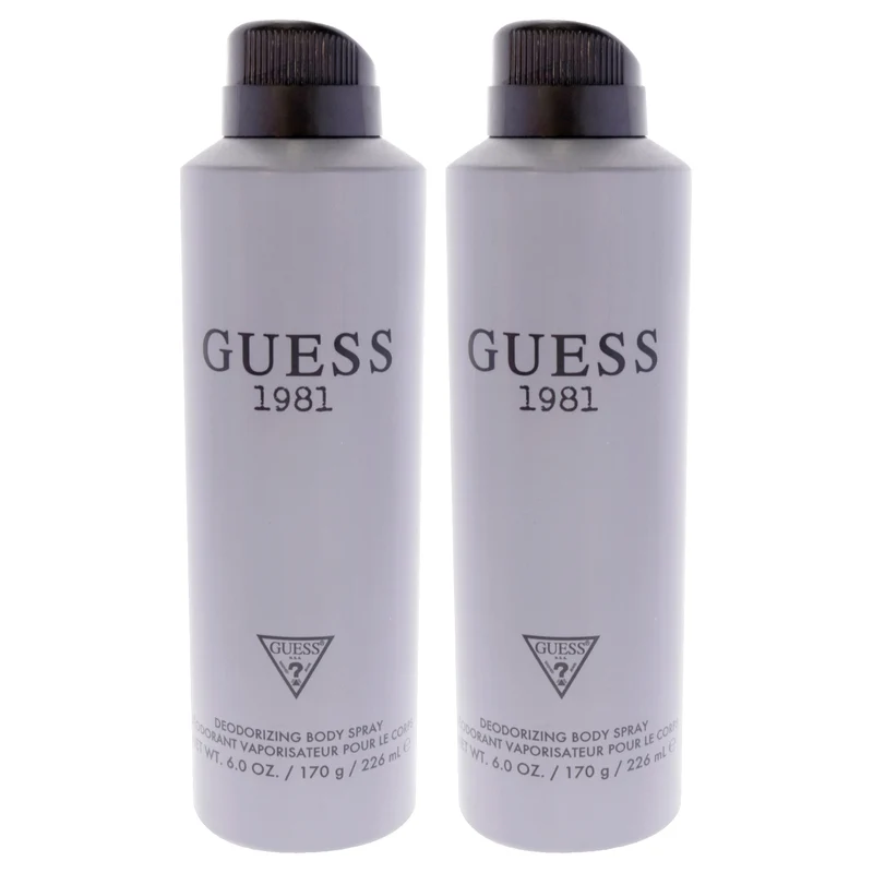 Guess Guess 1981 by Guess for Men - 6 oz Body Spray - Pack of 2 6 oz