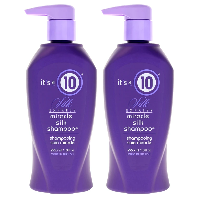 It's A 10 Silk Express Miracle Silk Shampoo by Its A 10 for Unisex - 10 oz Shampoo - Pack of 2 10 oz