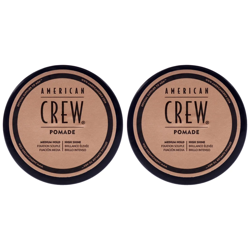 American Crew Pomade for Hold Shine by American Crew for Men - 1.7 oz Pomade - Pack of 2 1.7 oz