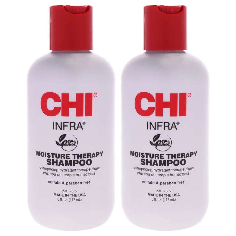 CHI Infra Shampoo by CHI for Unisex - 6 oz Shampoo - Pack of 2 6 oz