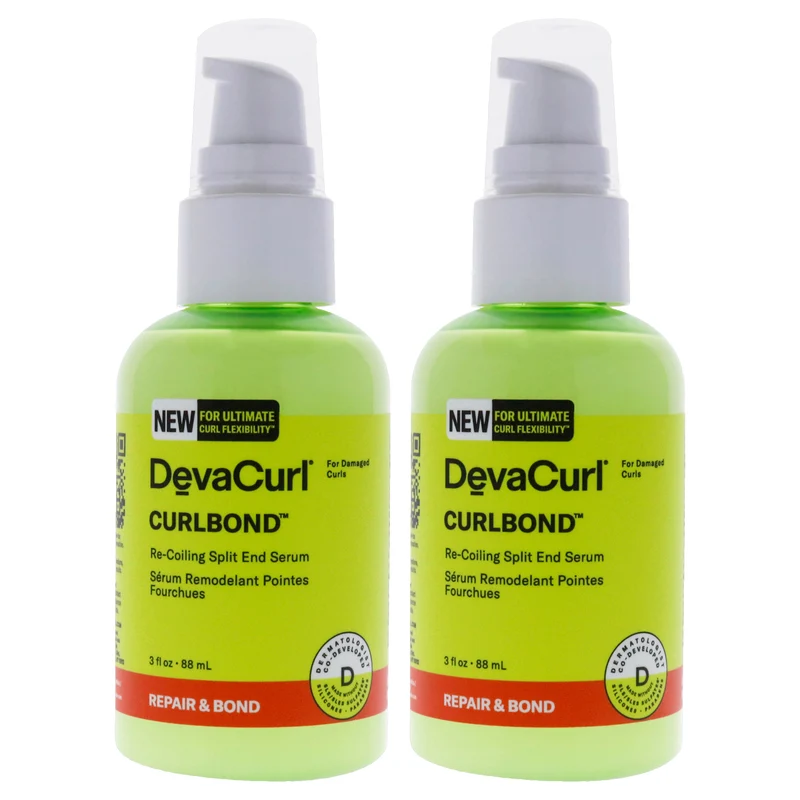 DevaCurl Curlbond Split and Serum by DevaCurl for Unisex - 3 oz Serum - Pack of 2 3 oz