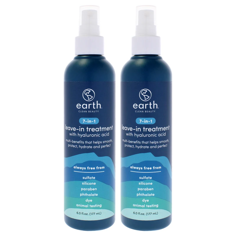 Earth 7-in-1 Leave-in Treatment with Hyaluronic Acid by Earth for Unisex - 6 oz Treatment - Pack of 2 6 oz