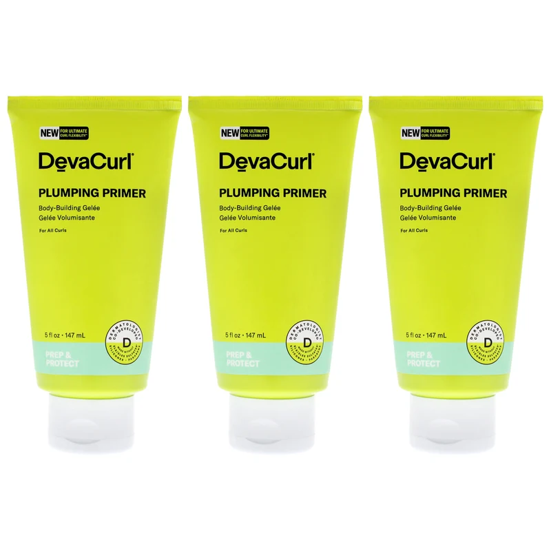 DevaCurl Plumping Primer Gel-NP by DevaCurl for Unisex - 5 oz Gel - Pack of 3 5 oz