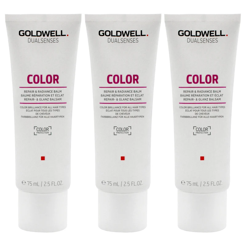 Goldwell Dualsenses Color Repair and Radiance Balm by Goldwell for Unisex - 2.5 oz Balm - Pack of 3 2.5 oz