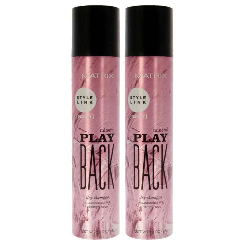 Matrix Style Link Mineral Play Back Dry Shampoo by Matrix for Unisex - 3.4 oz Dry Shampoo - Pack of 2 3.4 oz