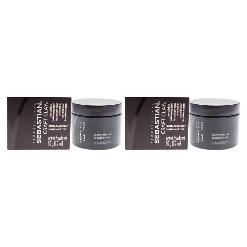 Texturizador Hair Clay Sebastian Craft Clay Matte, 50 Ml, Pacote Com 2