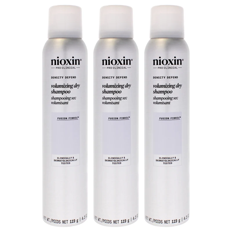 Nioxin Density Defend Volumizing Dry Shampoo by Nioxin for Unisex - 4.2 oz Dry Shampoo - Pack of 3 4.2 oz