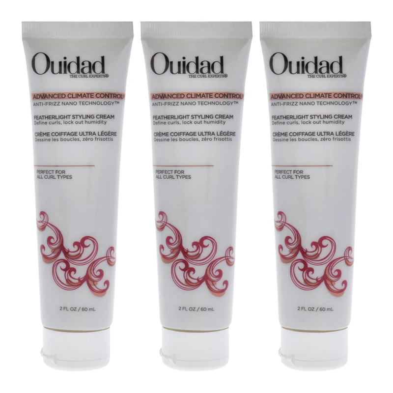 Ouidad Advanced Climate Control Featherlight Styling Cream by Ouidad for Unisex - 2 oz Cream - Pack of 3 2 oz