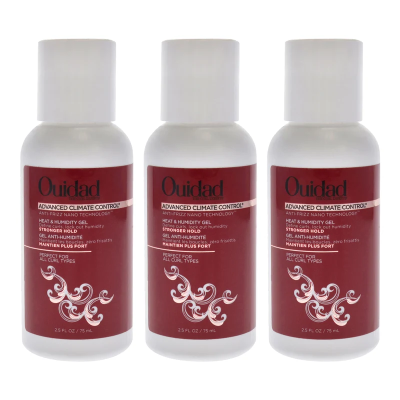 Ouidad Advanced Climate Control Heat and Humidity Gel - Stronger Hold by Ouidad for Unisex - 2.5 oz Gel - Pack of 3 2.5 oz