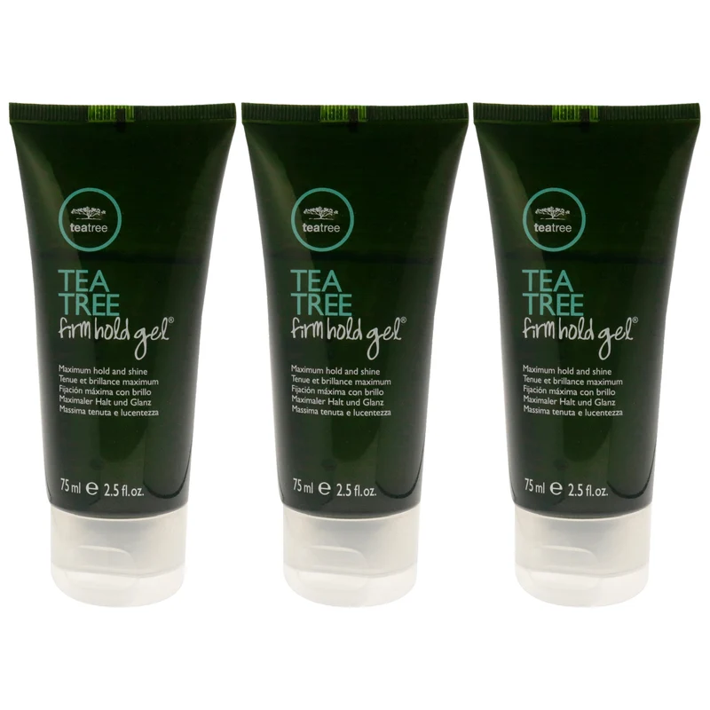 Paul Mitchell Tea Tree Firm Hold Gel by Paul Mitchell for Unisex - 2.5 oz Gel - Pack of 3 2.5 oz