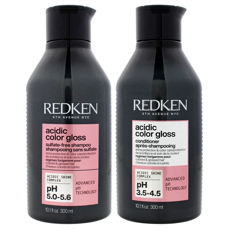 Redken Acidic Color Gloss Kit by Redken for Unisex - 2 Pc Kit 10.1oz Shampoo, 10.1oz Conditioner 2 Pc Kit
