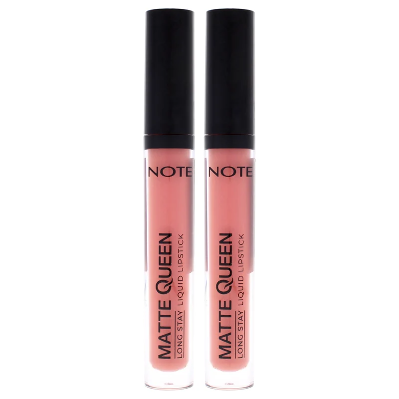 Note Cosmetique Matte Queen Liquid Lipstick - 06 Noble Rose by Note Cosmetique for Women - 0.14 oz Lipstick - Pack of 2 0.14 oz