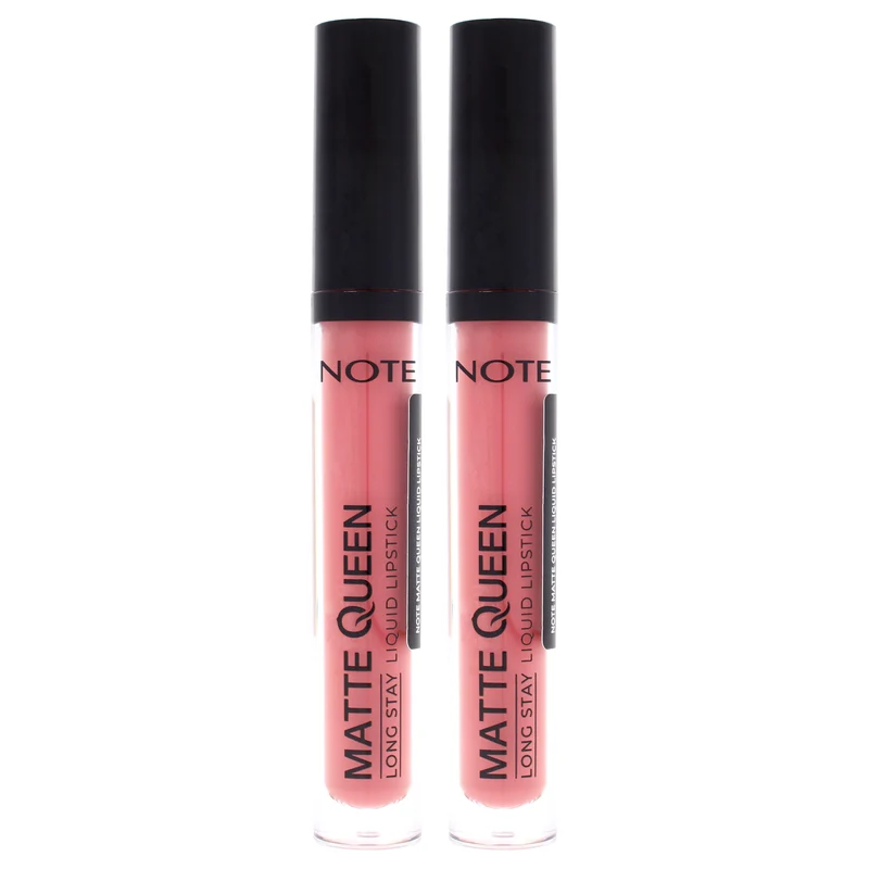 Note Cosmetique Matte Queen Liquid Lipstick - 07 Proud Pink by Note Cosmetique for Women - 0.14 oz Lipstick - Pack of 2 0.14 oz