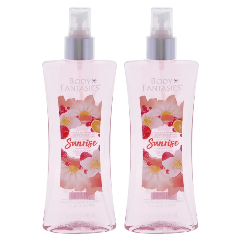 Body Fantasies Sweet Sunrise by Body Fantasies for Women - 8 oz Body Spray - Pack of 2 8 oz