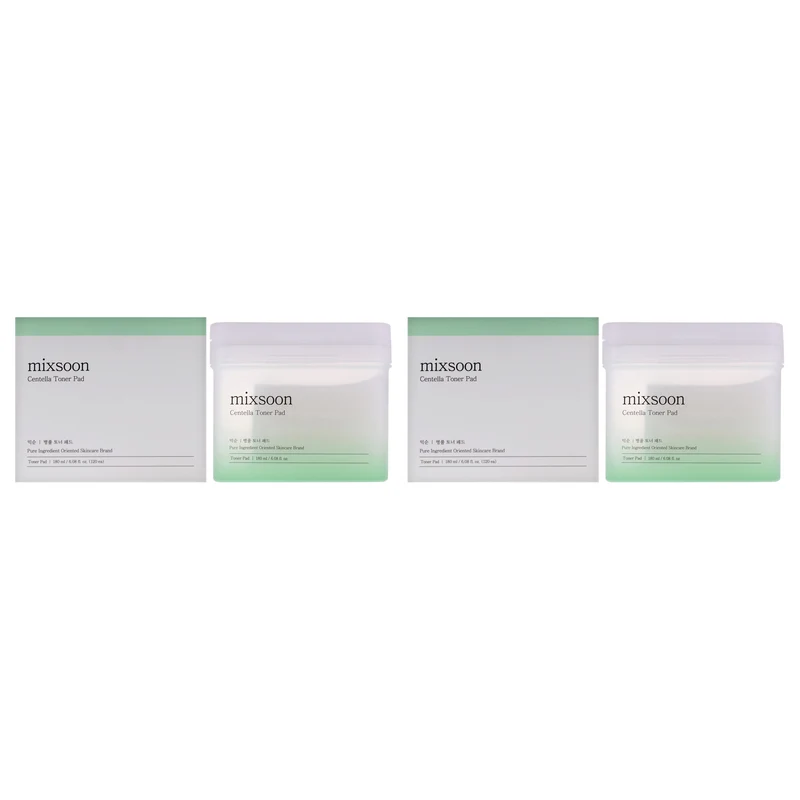 Mixsoon Centella Toner Pad by Mixsoon for Unisex - 120 Pc Pads - Pack of 2 120 Pc