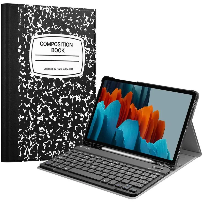 Caixa De Teclado Fintie Para Samsung Galaxy Tab S7 11'' 2020 (modelo Sm-t870/t875/t878) Com Suporte De Caneta S, Tampa De Suporte Leve Fino
