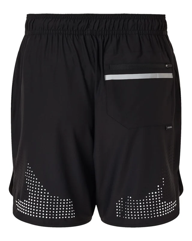 Legends SOM00B004 Men's Luka 7" Shorts - Black Black / Adult M