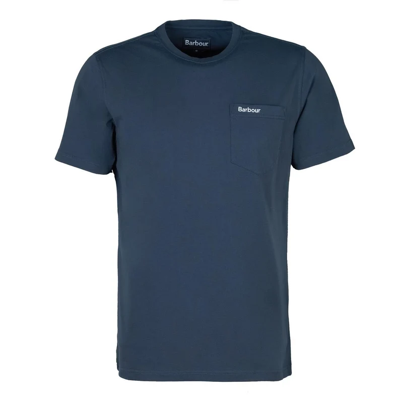 Barbour Mens Langdon Pocket Tee Navy / Large