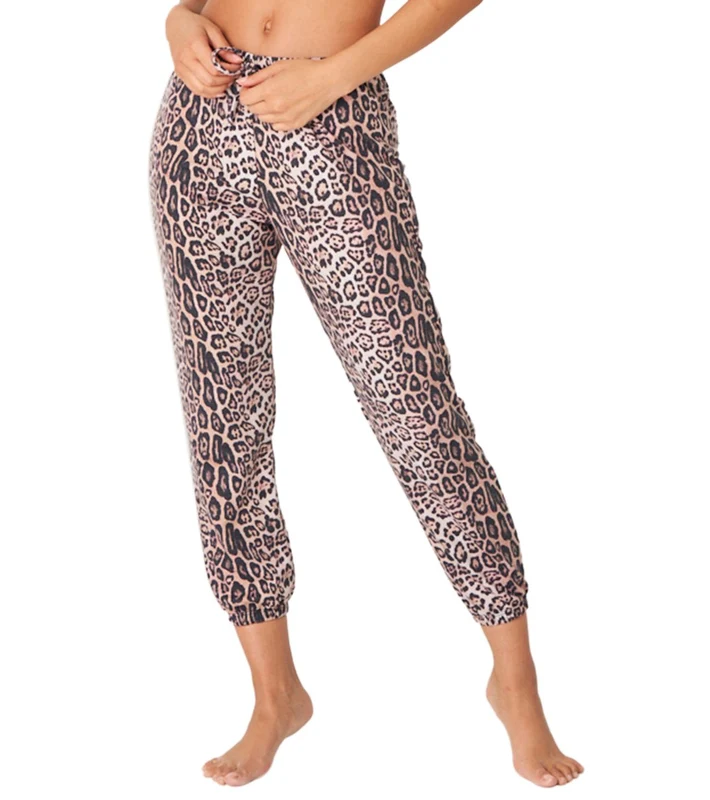 Onzie Fleece Sweatpants Leopard / M/L