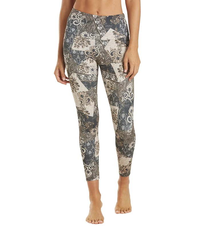 Onzie High Waisted Basic 7/8 Yoga Leggings Bandana / LL