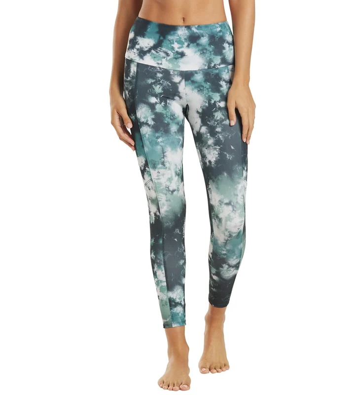 Onzie Pocket Yoga Leggings Evergreen Tie Dye / XS