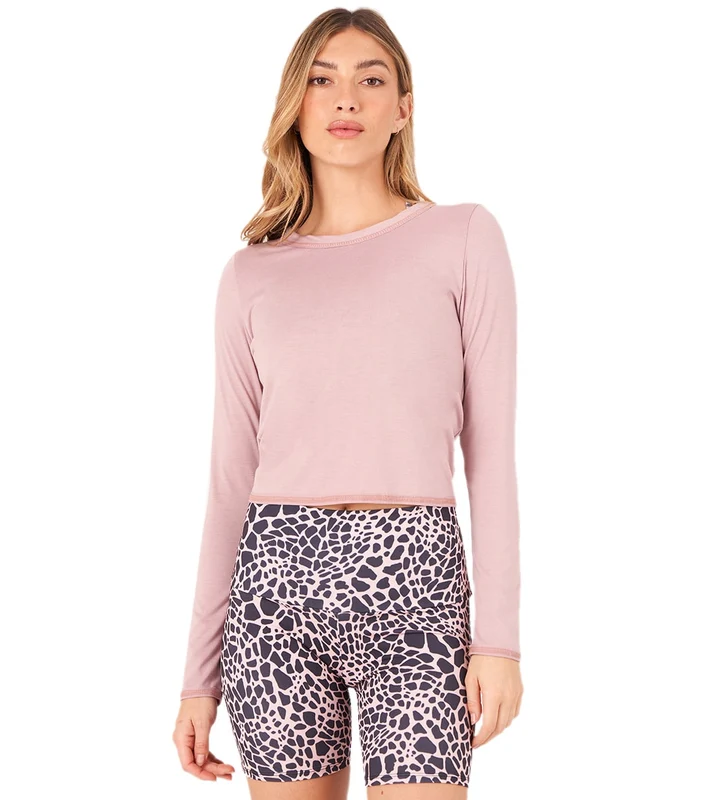 Onzie Tie Back Long Sleeve Top Woodrose / ML
