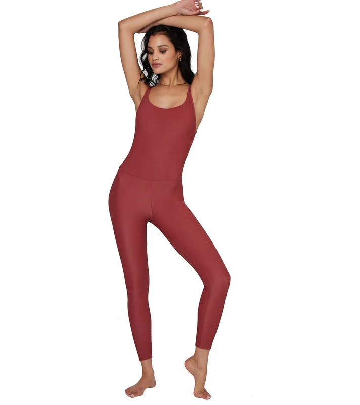 Onzie Warrior Leotard Warm Pinecone Core Rib / M/L