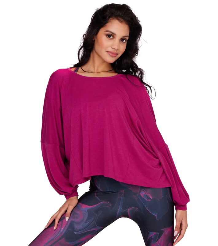 Onzie OM Long Sleeve Yoga Top Boysenberry / M/L