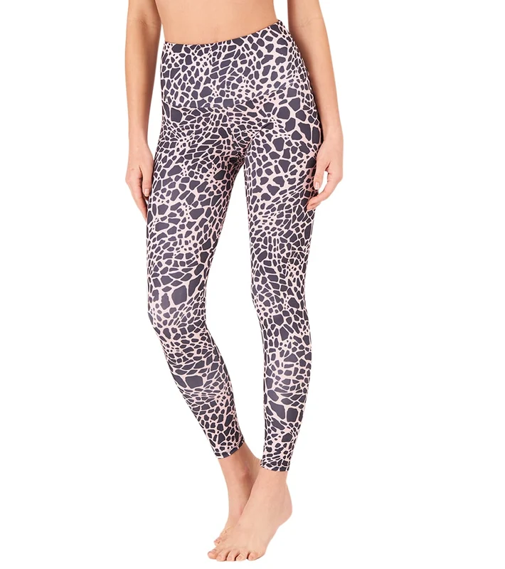 Onzie High Waisted Basic 7/8 Yoga Leggings Floral Bloom / M/L