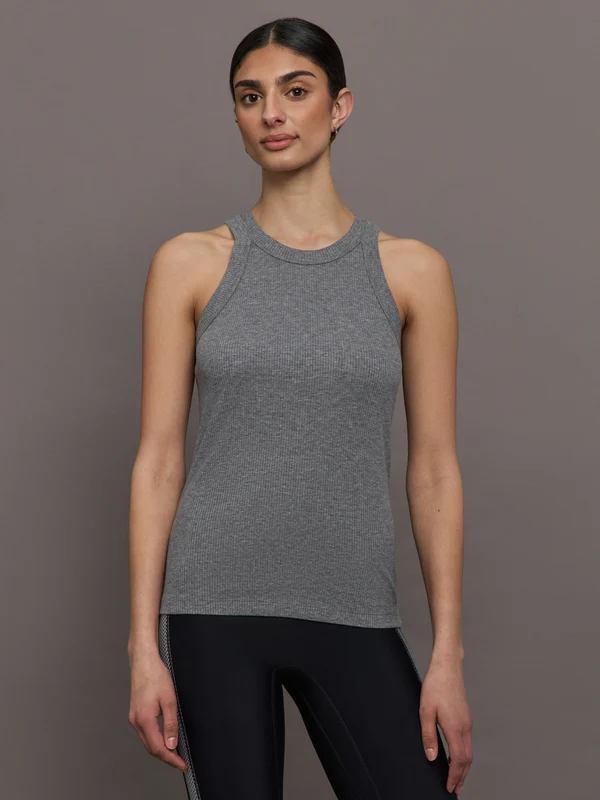 Rivington Ribbed Tank - Grey Heather Grey Heather / 2XL