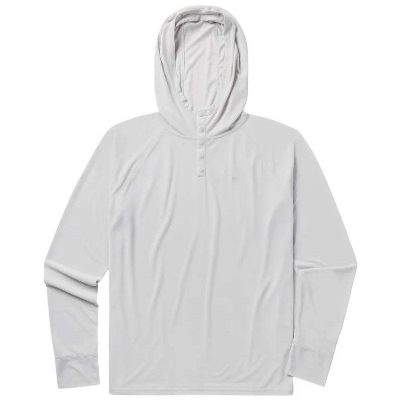 Duck Camp Men's DC Bug Screen First Layer Hoodie Silver King / XL