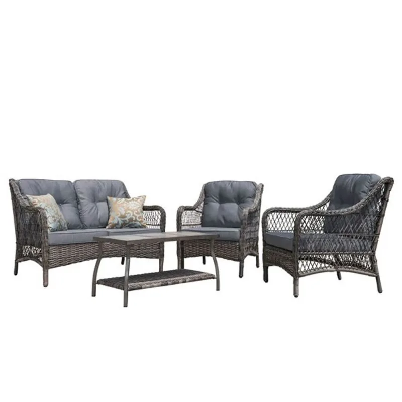Sirio Vasconia 4-Pcs Conversation Set - Grey