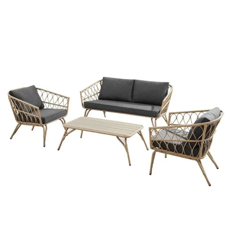 Sirio Minori 4 Piece Black Seating Set