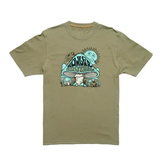 Howler Brothers Men's Cotton Short Sleeve T-Shirt DAYDREAM BELIEVER : OLIVE / MED