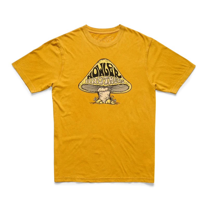 Howler Brothers Men's Cotton Short Sleeve T-Shirt DAYDREAM BELIEVER : GOLD / MED