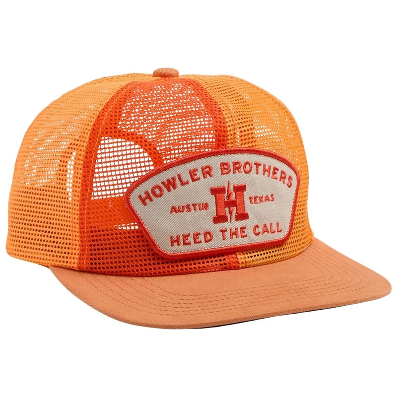 Howler Brothers Feedstore Unstructured Snapback Hat Sale Multi Orange