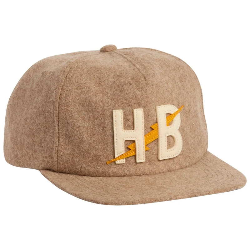 Howler Brothers Big HB Unstructured Snapback Hat Cowhide