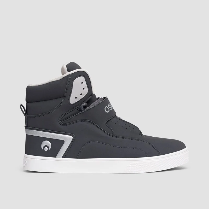 Osiris Rize Ultra High Top Shoes - Charcoal/White 8.5uk / Charcoal/White